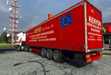 Kenyon Road Haulage Ltd (UK) Combo skin pack for Actros / Majestic