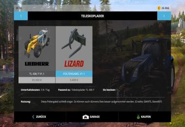 Lizard Poltergabel telescopic handlers v1.1