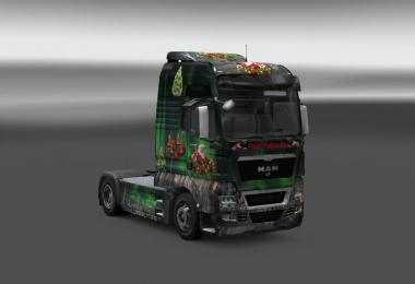 MAN Tgx Little Christmas skin v1.14