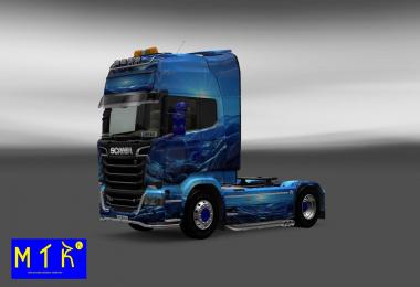 Skin Scania Streamline Light Blue