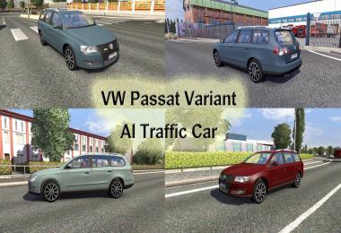 VW Passat Variant AI Traffic Car