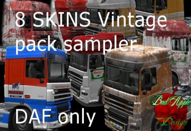 8 vintage skin sampler