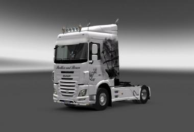 DAF XF Euro 6 Ship Skin with Tuning Mod