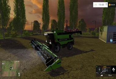 Deutz Fahr 7545 Super Flex Draper v1.0