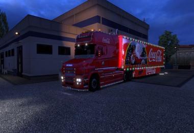 Scania T and Coca Cola Trailer XMAS v1.0