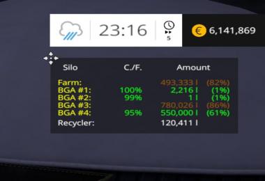 Silage Bunker HUD v1.0