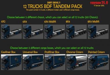 BDF Tandem Truck Pack v25.0