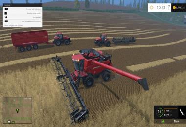 CaseIH9230 Dynamic front wheels Combine pack v1.0