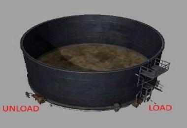 Placeable liquid manure storage