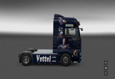 Vettel MAN Trailer Red Bull Style