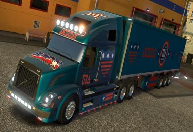 Volvo VNL 670 U.S.A Metallic Paintjob