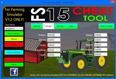 FS2015 Cheat Tool For FS15 V1.2 V2.6.1