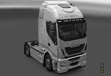 Iveco Hi Way Brushed Aluminum Skin