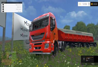 Iveco Stralis 560 8x4 + Trailer v1