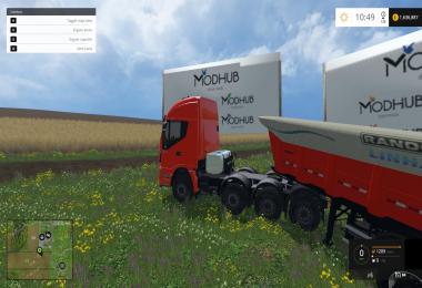 Iveco Stralis 560 8x4 + Trailer v1