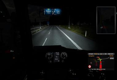 Scania R Custom Gauges GREY + Steering wheel logo v1.00