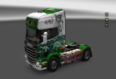 Scania R Graffiti Hip Hop skins 1.16.x