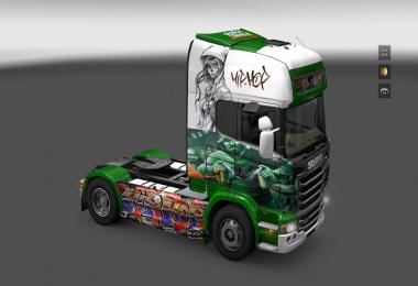 Scania R Graffiti Hip Hop skins 1.16.x