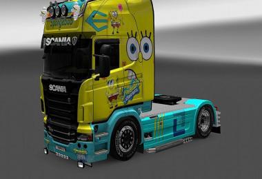 Scania R spongebob Skin 1.16.x