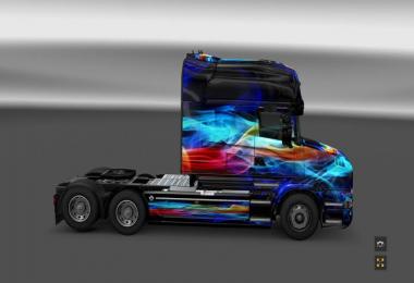 Scania T Skin Neon v1.0