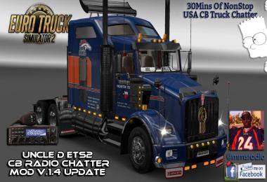 Uncle D ETS 2 USA CB/Scanner Chatter Mod V1.04