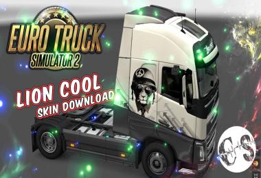 Volvo FH 2012 Lion Cool Skin + Trailer Standalone