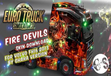 Volvo FH16 2013 – Fire Devils Skin + Trailer Standalone