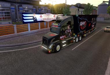 Volvo VNL 670 Harley Quinn Skin Jumbo + Trailer