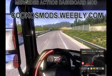 Mercedes Actros Custom Gauges v1.3