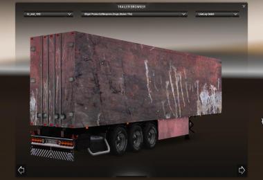 Bennekeben's Rusty Trailer Mod Tested on ETS2 version 1.16