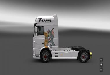 DAF Euro 6 Skin Tom & Jerry v1.0