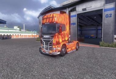 Flammen Skin Scania R V Modhub Us