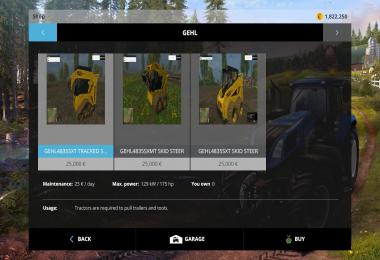 Gehl skid loader pack v3.0