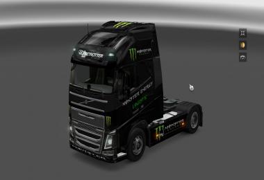 Monster Energy Skin & Dashboard light & Interior