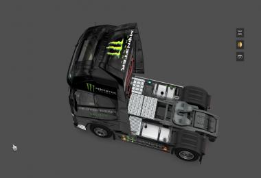 Monster Energy Skin & Dashboard light & Interior