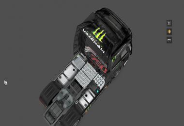 Monster Energy Skin & Dashboard light & Interior