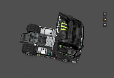 Monster Energy Skin & Dashboard light & Interior