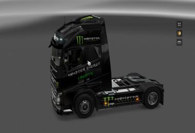 Monster Energy Skin & Dashboard light & Interior