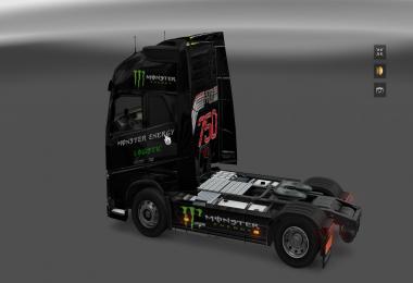 Monster Energy Skin & Dashboard light & Interior