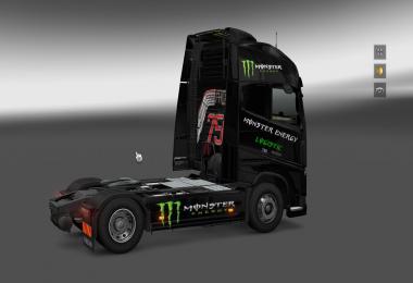 Monster Energy Skin & Dashboard light & Interior