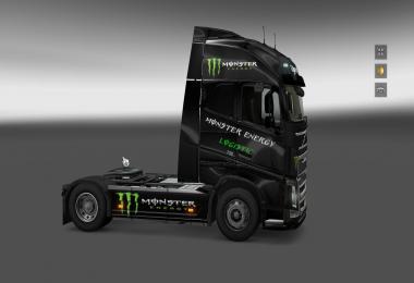 Monster Energy Skin & Dashboard light & Interior