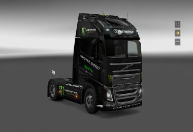 Monster Energy Skin & Dashboard light & Interior