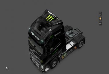 Monster Energy Skin & Dashboard light & Interior