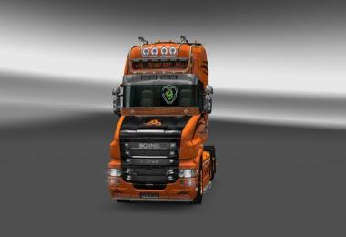 Scania T Orange Fury Skin