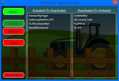 FS 2015 Toolkit Incl. Cheat Tool V1.1.1.0