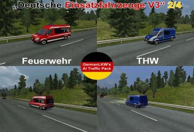 GermanLKW's AI-Traffic Pack German Rescue Cars V3