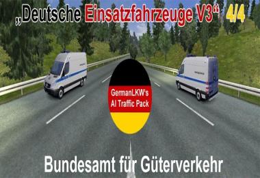 GermanLKW's AI-Traffic Pack German Rescue Cars V3