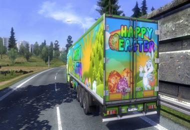 JNR-SNR Easter Skin for DAF Euro 6 + Trailer