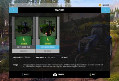 John Deere 9560r pack v1