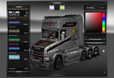 Scania T EXC Longline Vabis V8 Metallic Skin by PhilipKnuettel v2.1